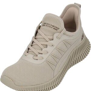 Skechers BOBS Women's Size 9.5 Taupe Sport Geo - New Aesthetic - NWT